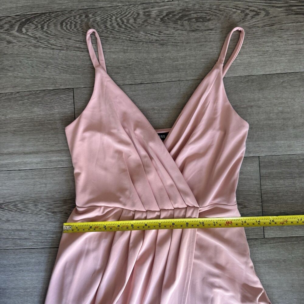 NWT Express Maxi Slip Dress 2 Light Pink Wedding Guest Y2K Fairy Prom Vacation - Picture 13 of 16